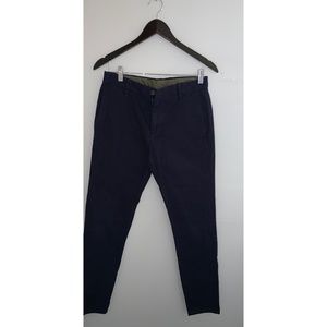 Zara - Slim Navy Chinos - Size 30